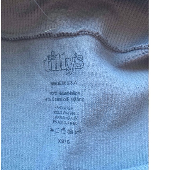 Charcoal Ribbed Knit Leggings Loungewear Essential Tilly’s - Picture 4 of 5